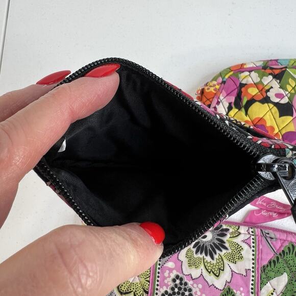 Vera Bradley Va Va Bloom Priscilla Pink Parisian Paisley Accessories Lot of 3 - Picture 4 of 16